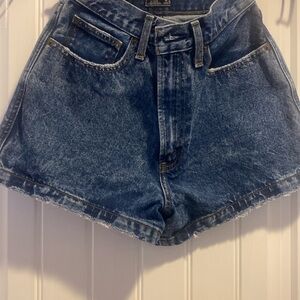 Abercrombie & Fitch Blue Jean Shorts Vintage-Inspired Relaxed Fit